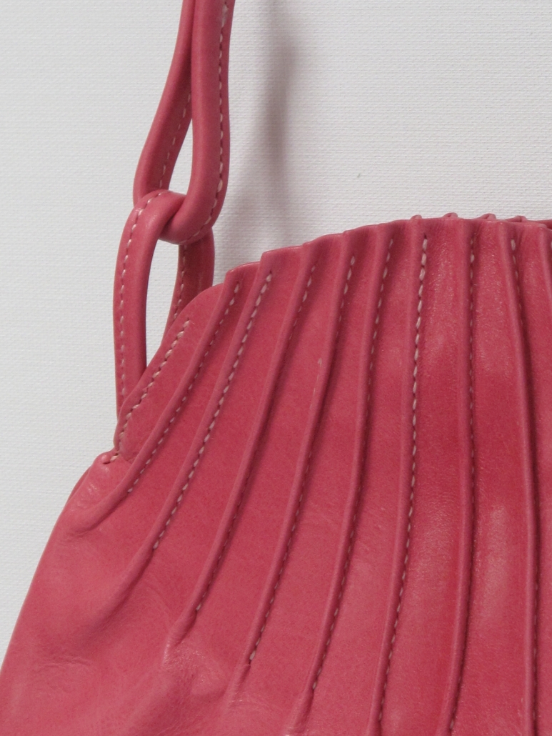 PRADA Ruched Hobo Bag in Red Nylon | COCOON