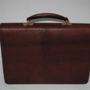 Russia Leather Briefcase - Rear View